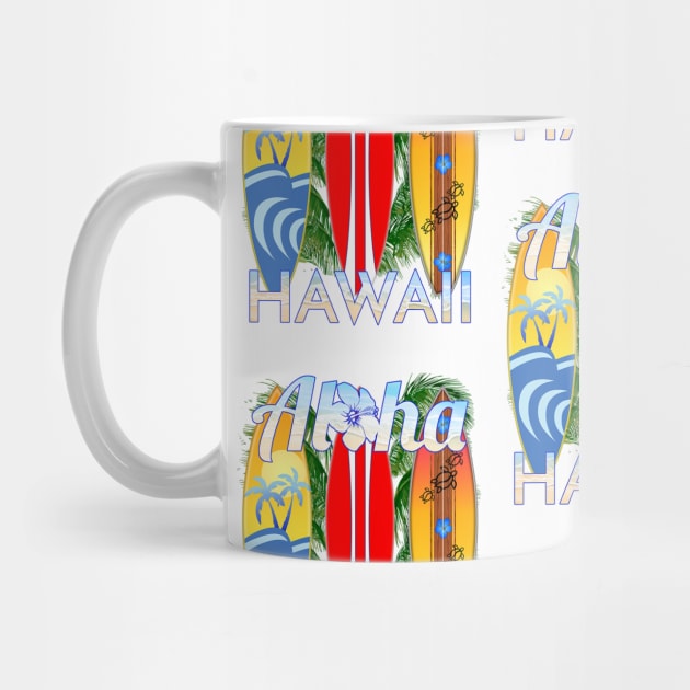 Aloha Hawaii Surf Art by macdonaldcreativestudios